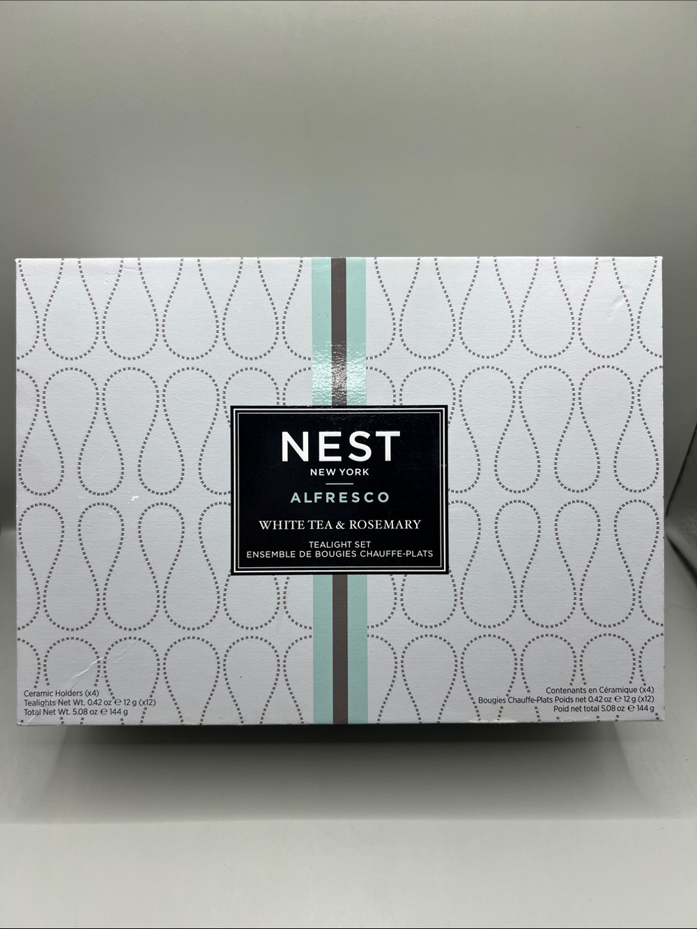 NEST Alfresco White Tea & Rosemary Tea-light Set NEW